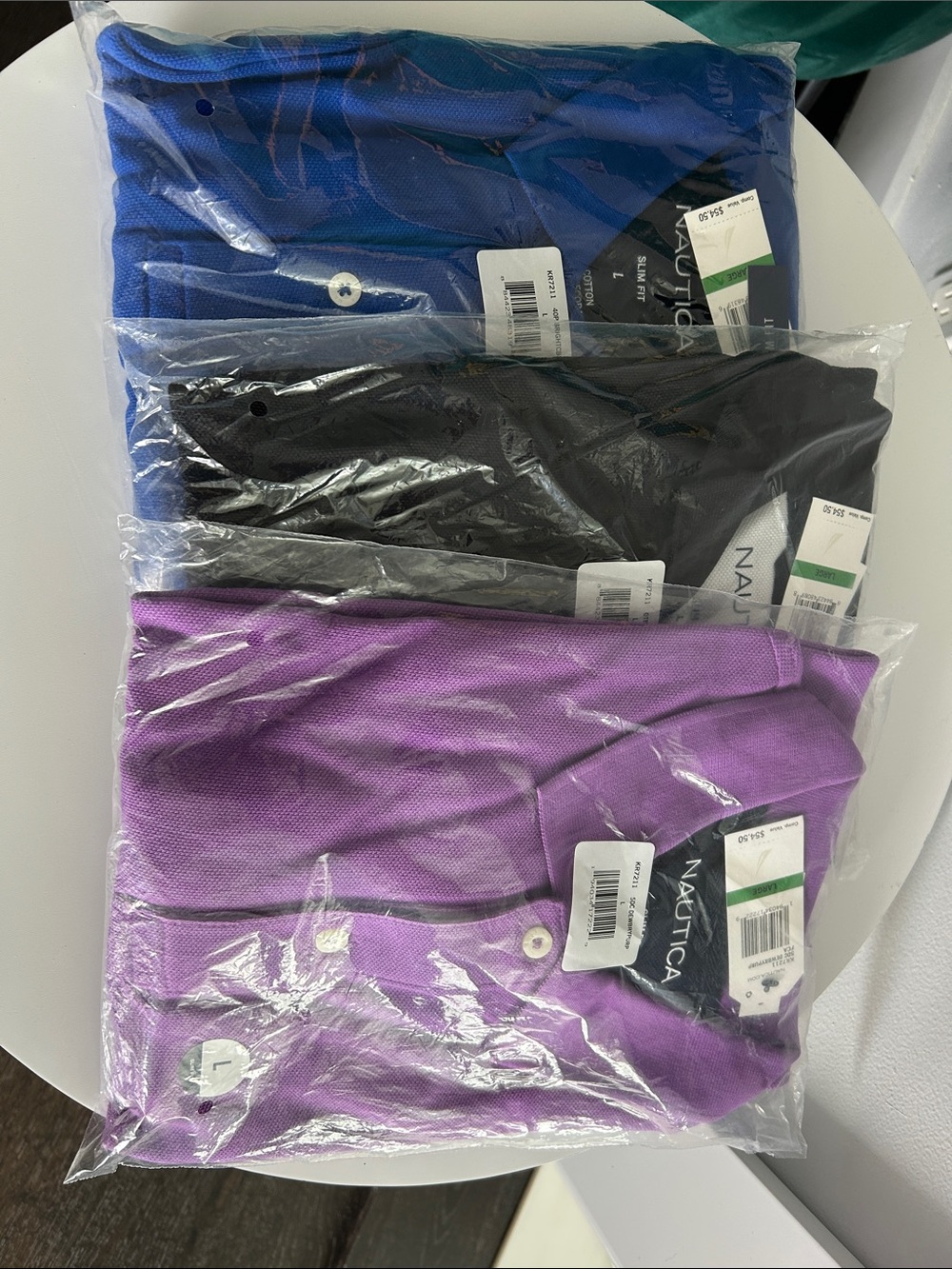 Nautica Men’s Polo Trio - Blue, Black, Purple - price for all 3!